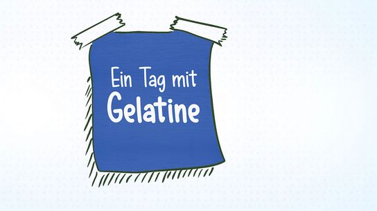 Haftnotiz: Ein Tag mit Gelatine