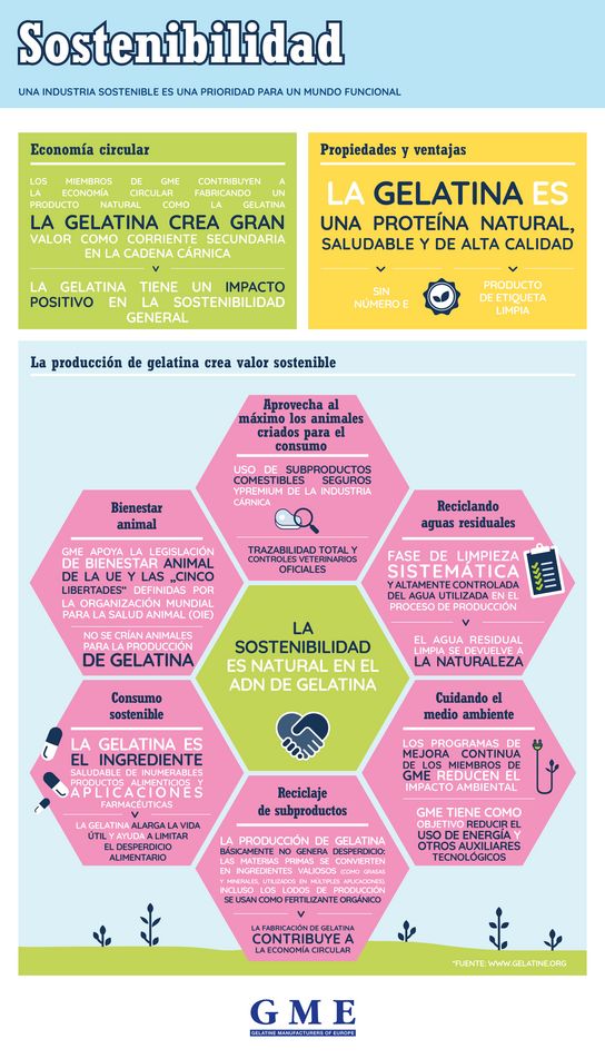 Infographic on gelatine sustainability