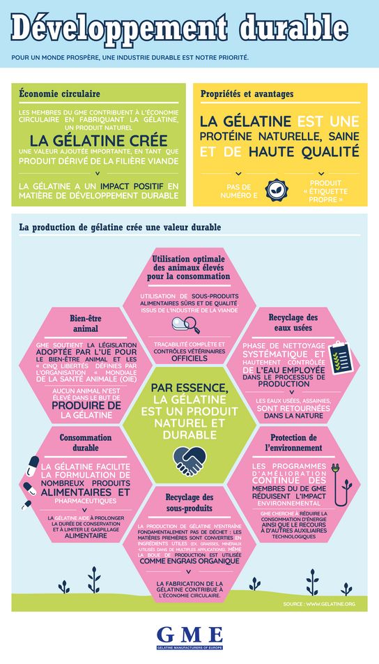 Infographic on gelatine sustainability