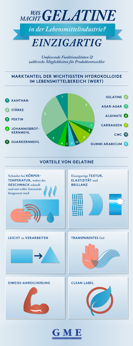 Was macht Gelatine in der Lebensmittelindustrie einzigartig?